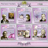 Guinea - Bissau 2009 Nobel Prize Winners for 1907 perf sheetlet containing 5 values unmounted mint Yv 3021-25