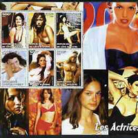 Ivory Coast 2003 Marilyn Monroe large perf sheet containing 6 values, unmounted mint