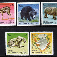 Fujeira 1971 Wild Animals set of 5 unmounted mint (Mi 792-6)