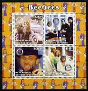 Benin 2003 Backstreet Boys perf sheetlet containing set of 4 values each with Rotary International Logo unmounted mint