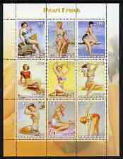Benin 2003 Pin-Up Art of Al Buell perf sheetlet containing set of 9 values unmounted mint