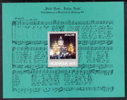 Nicaragua 1975 Stille Nacht Christmas imperf m/sheet (SG MS 2055)