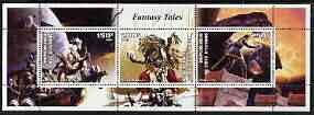 Ivory Coast 2003 Fairy Tales perf sheetlet containing set of 3 values unmounted mint