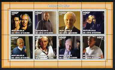 Ivory Coast 2002 Ben Affleck perf sheetlet containing 8 values unmounted mint