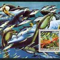 Benin 2002 Sea Shore perf m/sheet unmounted mint (Birds, Shells etc)