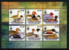 Mauritania 2002 Ducks #1 perf sheetlet containing 6 values, each with Scout logo unmounted mint