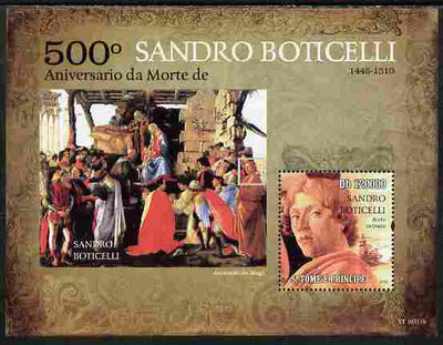 St Thomas & Prince Islands 2010 20th Anniversary of Hubble Telescope perf s/sheet unmounted mint