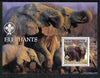 Eritrea 2002 Birds of Prey #2 perf sheetlet containing set of 3 values each with Scouts Logo unmounted mint