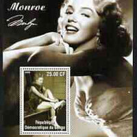 Congo 2002 40th Death Anniversary of Marilyn Monroe #02 perf m/sheet unmounted mint