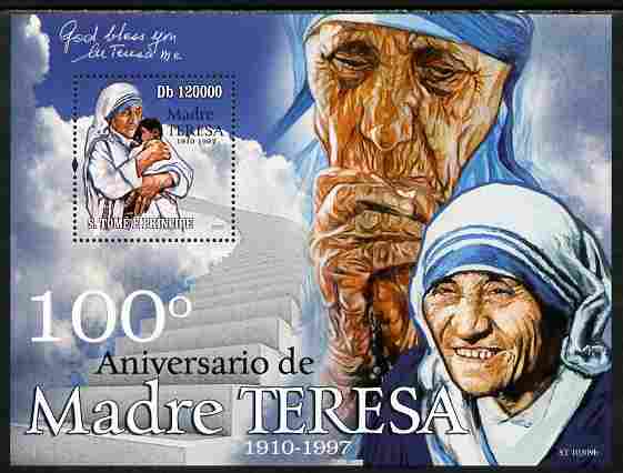 St Thomas & Prince Islands 2010 100th Anniversary of Death of Leo Tolstoy perf s/sheet unmounted mint