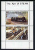 Easdale 1988 Flora & Fauna definitive perf sheetlet containing 52p (Butterfly & Insects) & £3.10 (Shrubs) unmounted mint with blue colour omitted, plus imperf sheetlet as normal