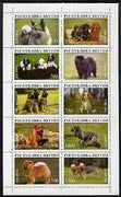 Sakha (Yakutia) Republic 1996 Dogs sheetlet containing complete set of 10 values unmounted mint