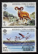 Cyprus 1986 Europa (Nature & Environment Protection) set of 2 unmounted mint, SG 678-79*
