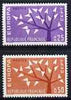 France 1961 Europa set of 2 unmounted mint, SG 1539-40