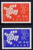 Greece 1962 Europa set of 2 unmounted mint, SG 898-99*