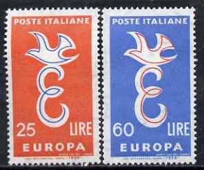 Italy 1957 Europa set of 2 unmounted mint, SG 950-51