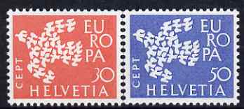 Saar 1962 Europa set of 2 unmounted mint, SG 399-400