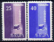 Switzerland 1961 Europa set of 2 unmounted mint, SG 653-54*