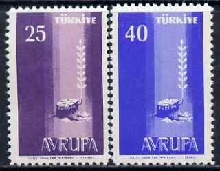 Switzerland 1961 Europa set of 2 unmounted mint, SG 653-54*