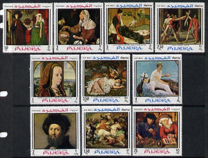Fujeira 1968 Paintings perf set of 10 unmounted mint (Mi 224-33A)