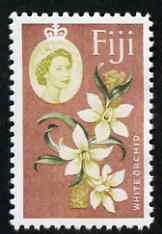 Fiji 1968 Black Marlin 1s (with Country omitted),'Maryland' perf 'unused' forgery, as SG 379 - the word Forgery is either handstamped or printed on the back and comes on a presentation card with descriptive notes