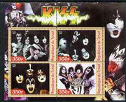 Chad 2003 Legendary Pop Groups - Bee Gees perf sheetlet containing 4 values unmounted mint