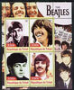 Chad 2003 Legendary Pop Groups - Beatles #1 perf sheetlet containing 4 values unmounted mint