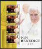 Micronesia 2009 Pope Benedict visits Czech Republic perf sheetlet containing 4 values unmounted mint