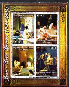 Congo 2004 Nude Paintings by Henri Matisse perf sheetlet containing 4 values, unmounted mint