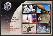 St Kitts 2009 40th Anniversary of Moon Landing perf sheetlet containing 4 values unmounted mint