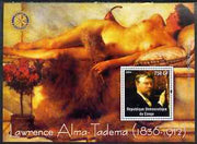 Congo 2004 Paintings by Artemisia Gentileschi perf souvenir sheet with Rotary Logo, unmounted mint