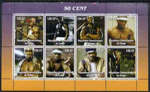 Congo 2004 Spiderman 2 perf sheetlet containing 8 values, unmounted mint