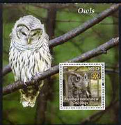 Congo 2004 Owls #2 perf souvenir sheet with Rotary Logo, unmounted mint