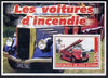 Ivory Coast 2003 Fire Engines #5 perf m/sheet (with Scout Logo) unmounted mint
