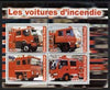 Congo 2003 Fire Engines #2 perf sheetlet containing set of 4 values unmounted mint