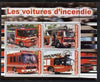 Congo 2003 Fire Engines #3 perf sheetlet containing set of 4 values unmounted mint