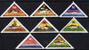 Mongolia 1962 Fishes Triangular perf set of 8 unmounted mint, SG 295-302