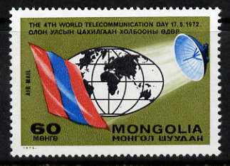 Mongolia 1972 World Telecommunication Day unmounted mint, SG 676