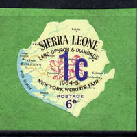 Sierra Leone 1964-66 Surcharged 4th issue 1c on 6d (Lion & Map) unmounted mint SG 351*
