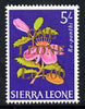 Sierra Leone 1964-66 Surcharged 2nd issue 1L on 5s (Flower) unmounted mint SG 332