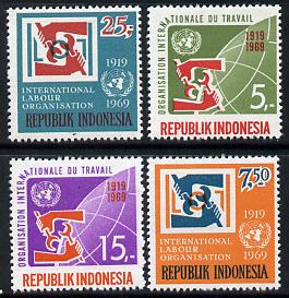 Indonesia 1969 International Labour Organisation set of 4, SG 1219-22 unmounted mint*