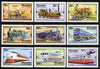 Mongolia 1979 Development of Railways perf set of 9 unmounted mint, SG 1215-23
