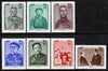 Mongolia 1980 Mongolian Politicians perf set of 7 unmounted mint, SG 1290-96