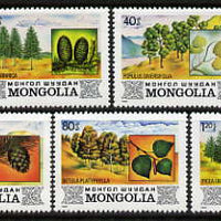 Mongolia 1982 Trees perf set of 7 unmounted mint, SG 1461-67