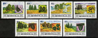 Mongolia 1982 Trees perf set of 7 unmounted mint, SG 1461-67