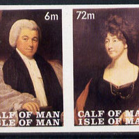 Calf of Man 1968 Paintings from Manx Museum #2 imperf set of 2 unmounted mint (Rosen CA117a-18a)