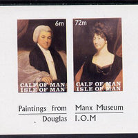 Calf of Man 1968 Paintings from Manx Museum #2 imperf sheetlet of 2 unmounted mint (Rosen CA119MS)