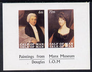 Calf of Man 1968 Paintings from Manx Museum #2 imperf sheetlet of 2 unmounted mint (Rosen CA119MS)