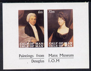 Calf of Man 1968 Paintings from Manx Museum #2 imperf sheetlet of 2 unmounted mint (Rosen CA119MS)