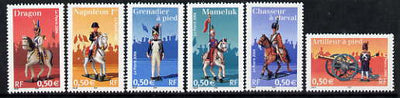 France 2004 Napoleonic Uniforms perf set of 6 unmounted mint
